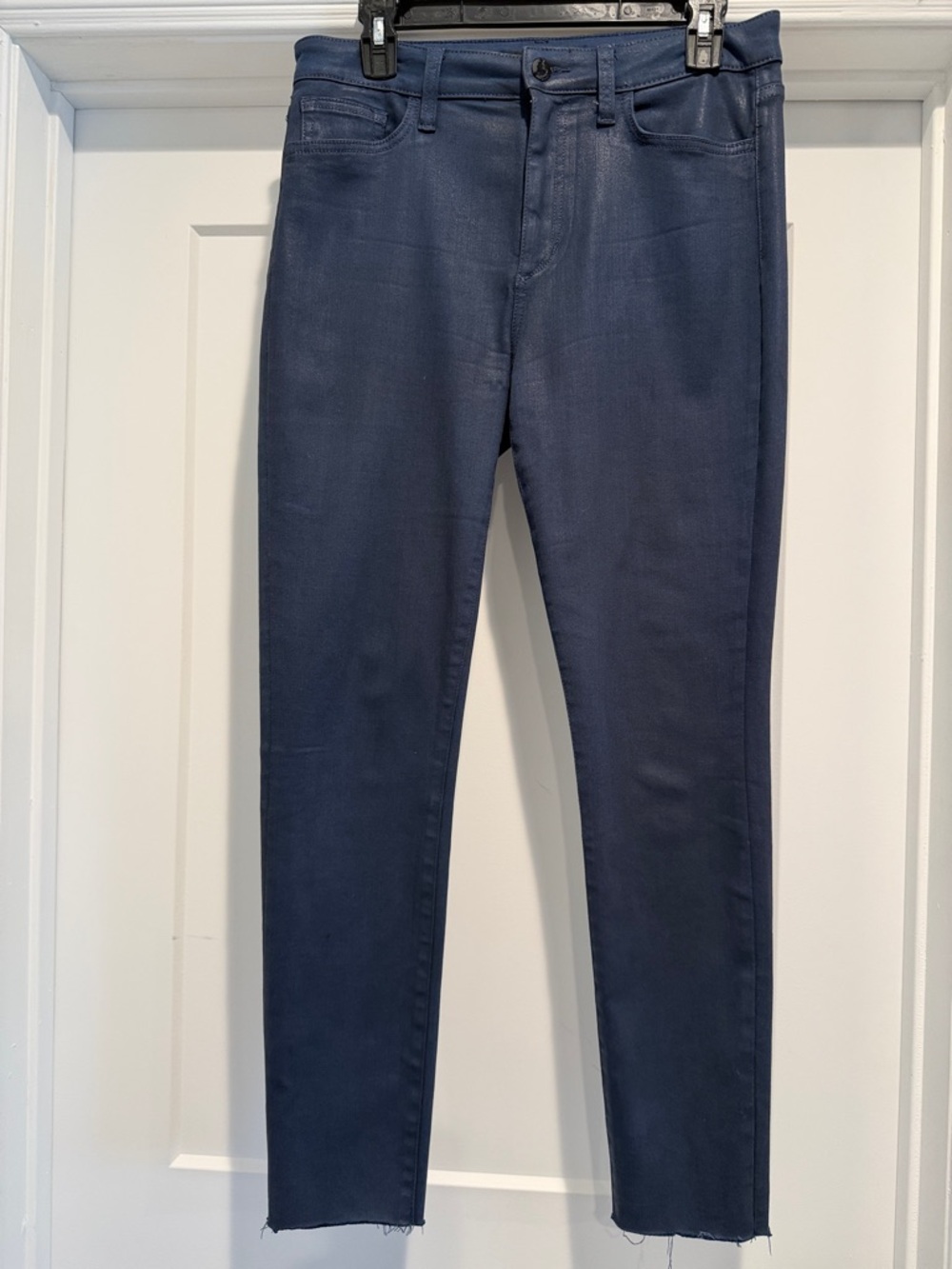 Joe's Jeans Deep Navy Coated Skinny Stretch Jeans - Picture 1 of 10